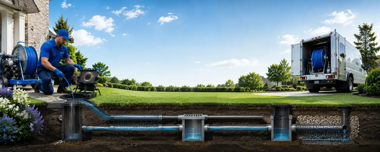 Outdoor drain cleaning information for Rhame, ND